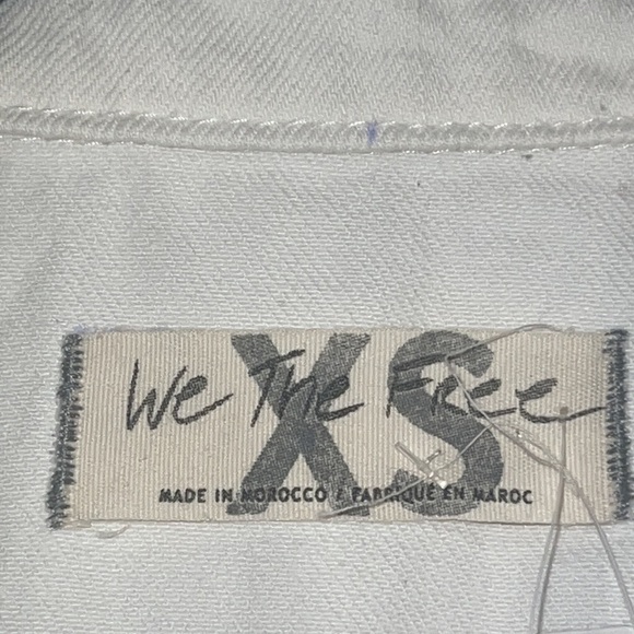 FREE People Marci button through denim jumpsuit in white size XS - Picture 10 of 17